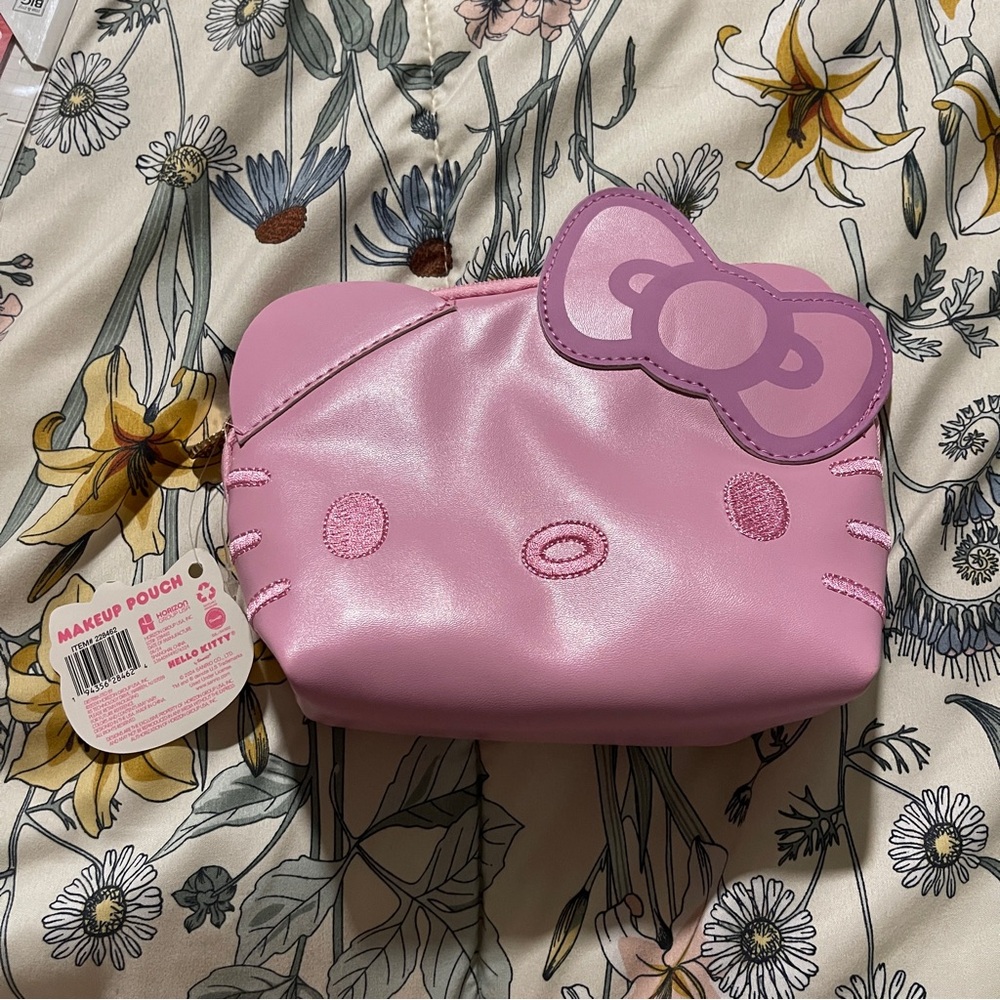 Hello Kitty Pink Cosmetic Bag with Bow